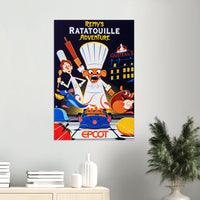 Disney Epcot Center Attraction Poster - Remy's Ratatouille Adventure