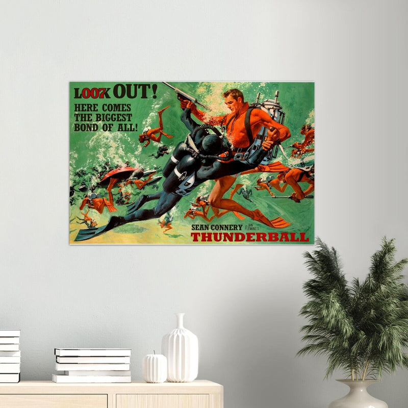 Thunderball - James Bond 007 Movie Poster - Sean Connery - Alternate Version