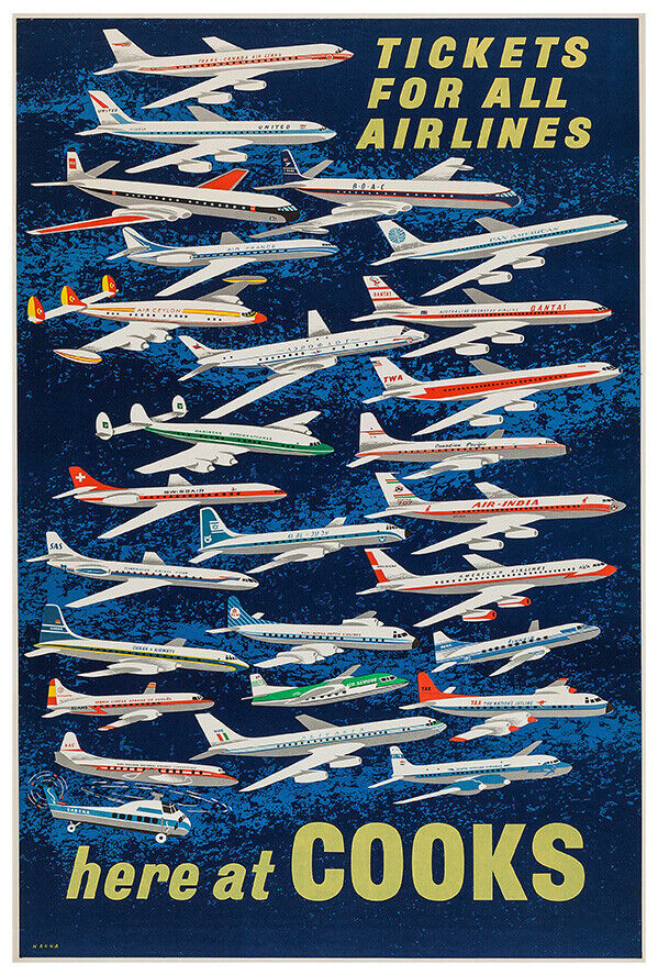 Cooks Travel Group - Airline Advertisement - Version #1 - Vintage Travel Poster