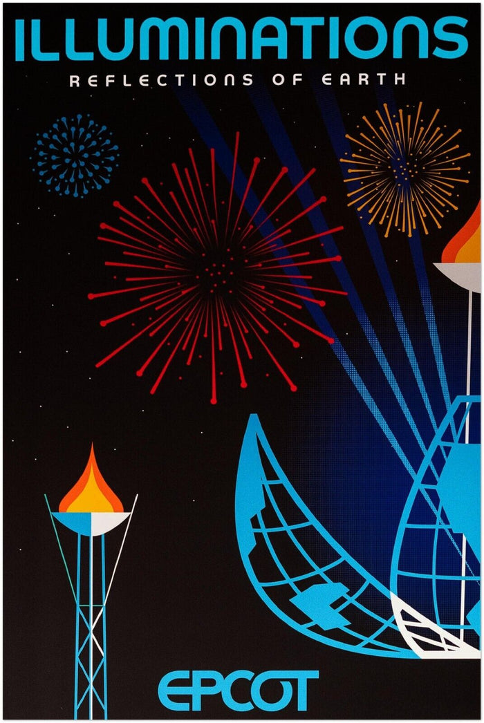 Disney Epcot Center Attraction Poster - Illuminations - Disney World D23