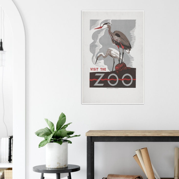 Visit The Zoo - Philadelphia Zoo - US WPA Vintage Print