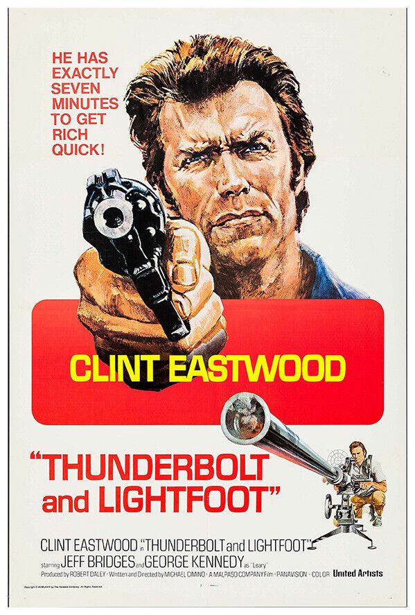 Thunderbolt and Lightfoot - Clint Eastwood - Movie Poster - US Version