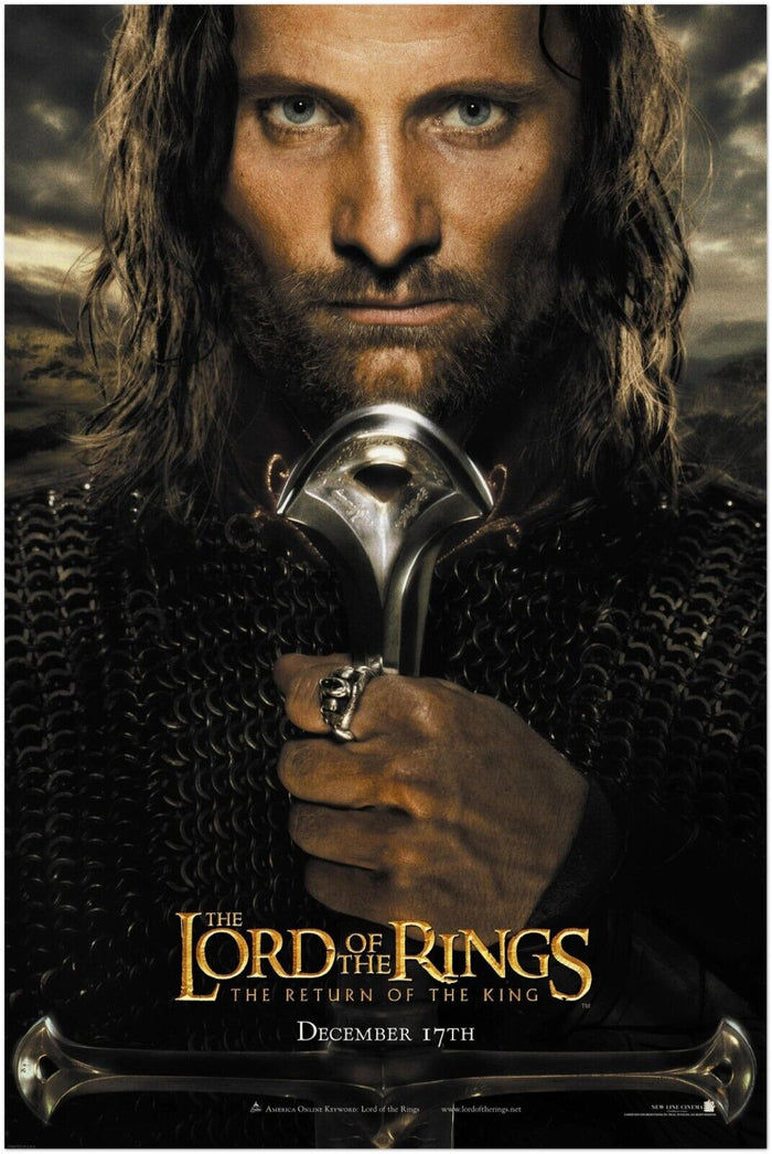 Return of the King - Lord of the Rings Movie Poster - Aragorn - Teaser #2