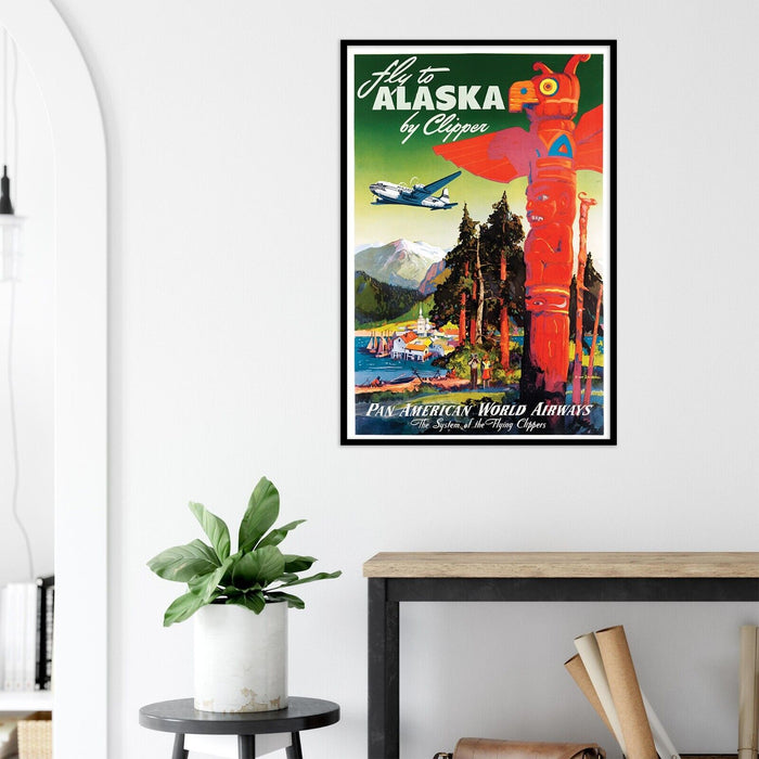 Pan American Airlines - Pan Am - Alaska - 1950s - Vintage Travel Poster