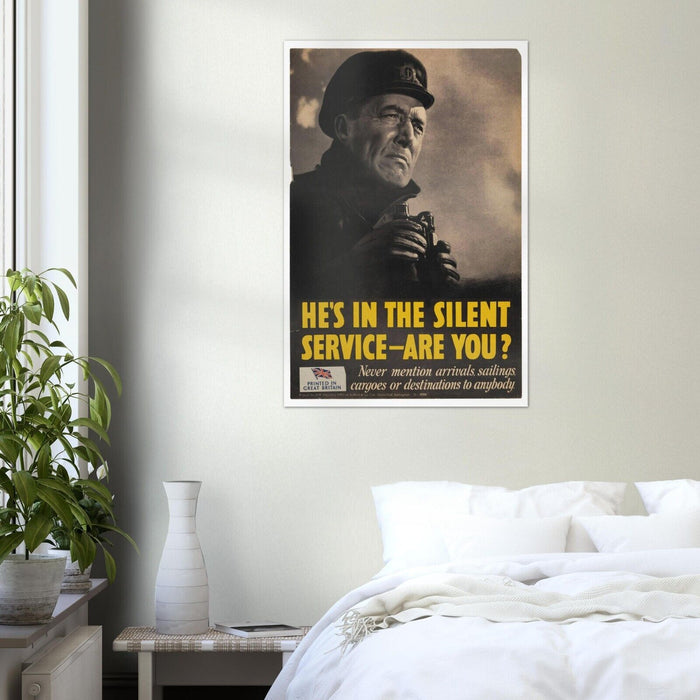 Silent Service - World War 2 Poster - WW2 Vintage War Posters