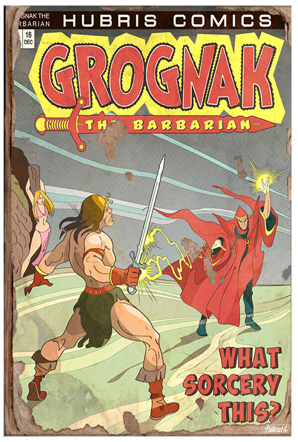 Grognak - What Sorcery this? - Fallout 4 Poster