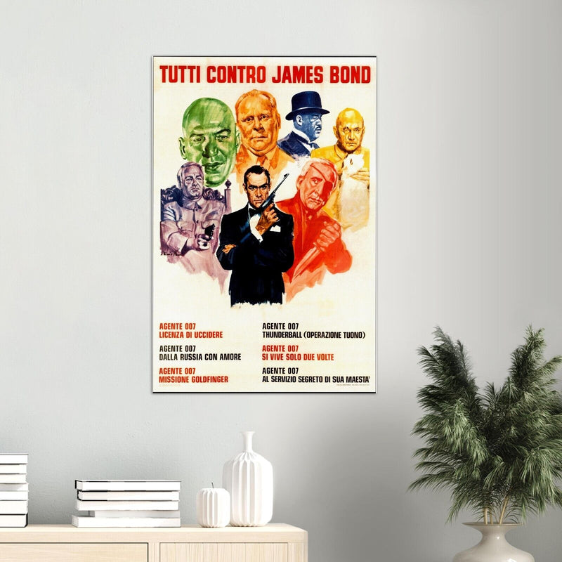 James Bond 007 Movie Series Poster - Sean Connery - Italian Version