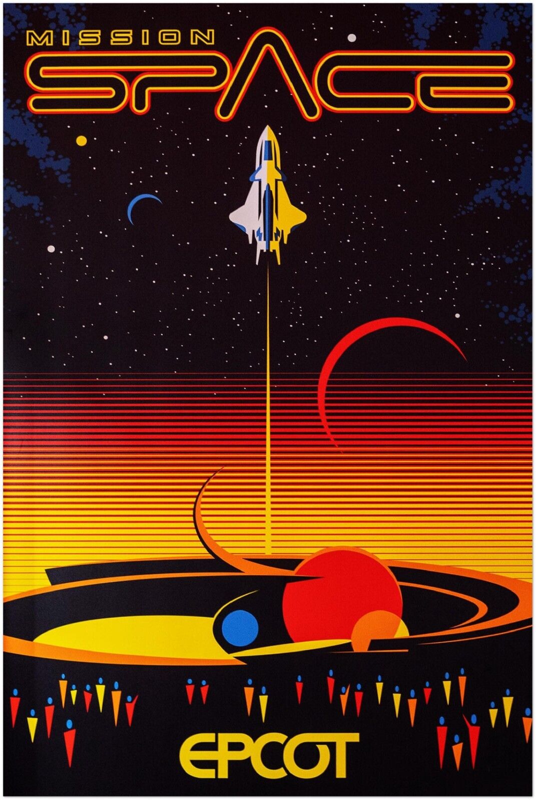Disney Epcot Center Attraction Poster - Mission Space - D23