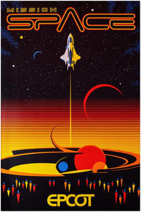 Disney Epcot Center Attraction Poster - Mission Space - D23