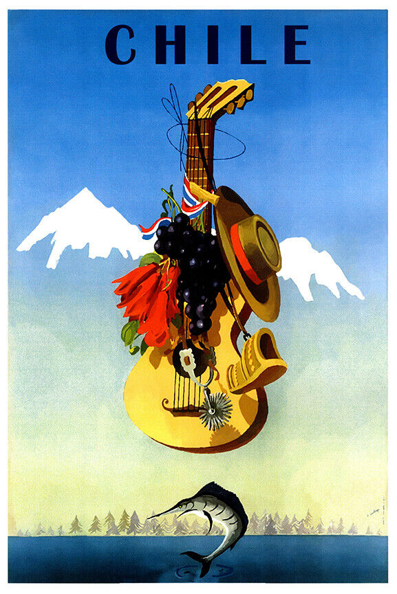 Chile - Vintage Travel Poster