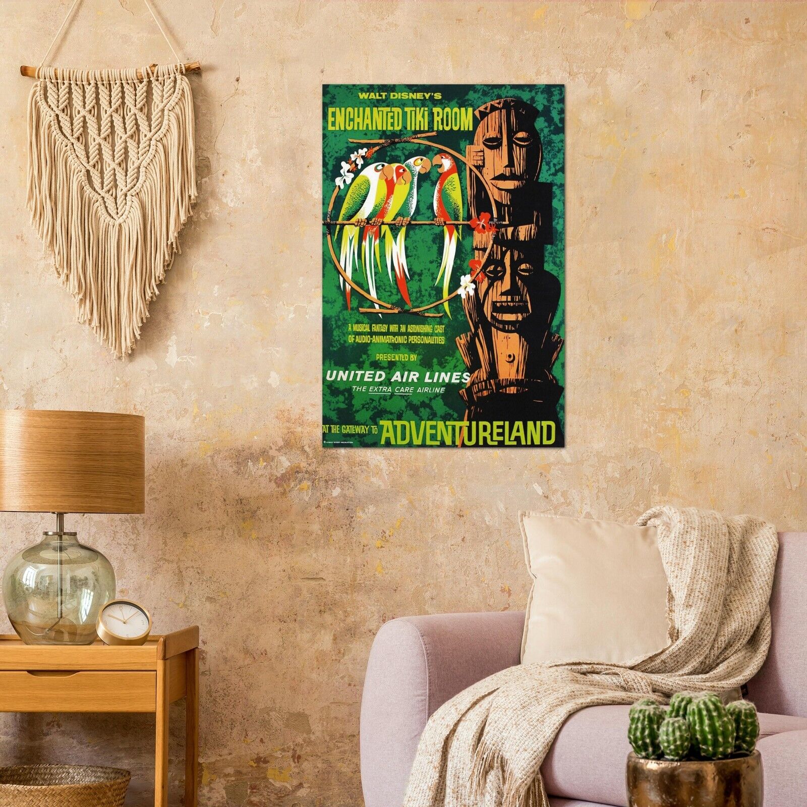 Disney Attraction Poster - Enchanted Tiki Room - Vintage (24 x 36