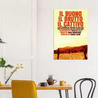 Clint Eastwood Poster The Good The Bad and The Ugly Movie Print, Italian Ver #2