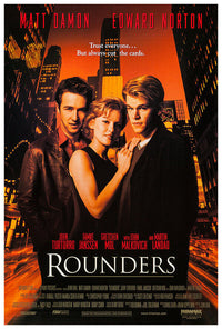 Rounders - Matt Damon - Ed Norton - US Release Version - Movie Poster