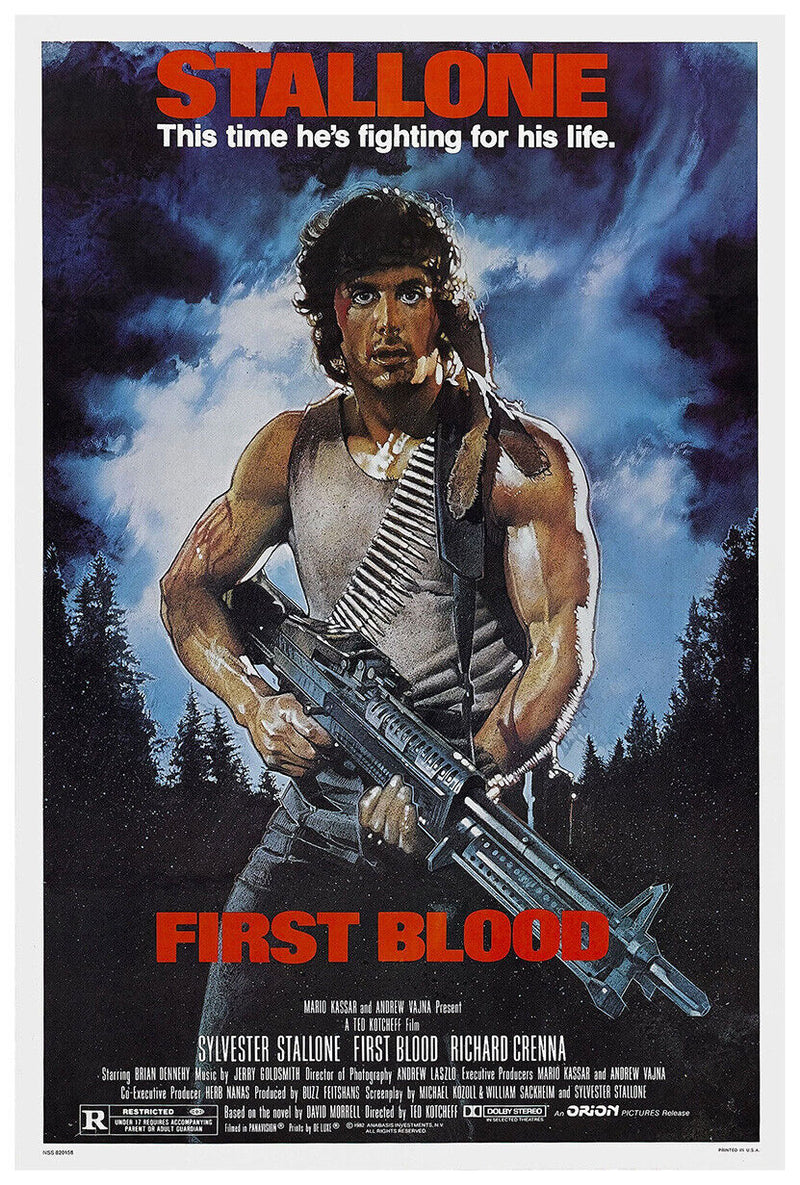 First Blood - Sylvester Stallone - Movie Poster - 1982 - US Version