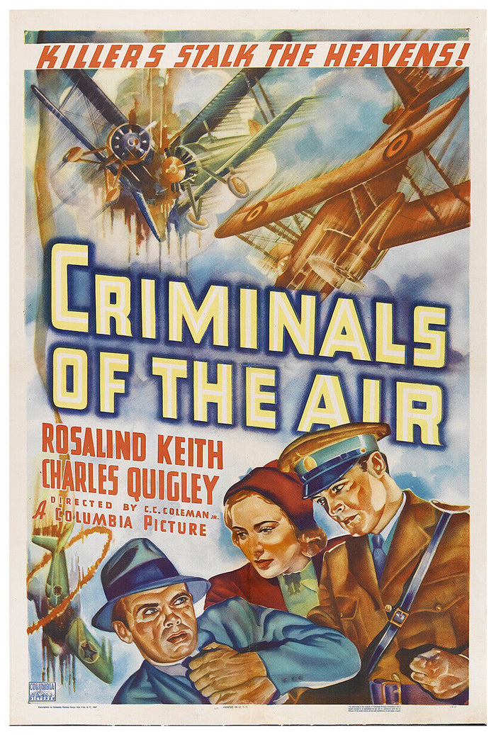 Criminals of the Air - Movie Poster - 1937 - US Version