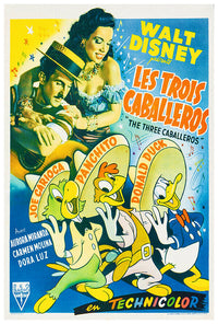 Three Caballeros - Donald Duck - 1945 - Walt Disney Cartoon - Movie Poster #3