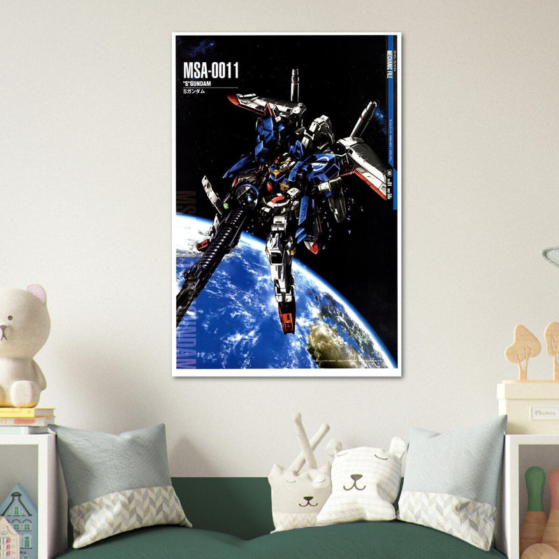 S Gundam - MSA-0011 - Gundam Mechanical Poster - Japanese Anime Poster