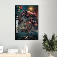 Pacific Rim Movie Poster -Crimson Typhoon - Jaeger Poster (11 x 17 Inches)