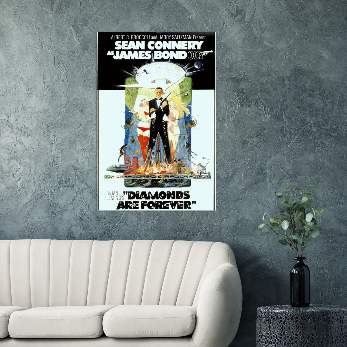 Diamonds are Forever - James Bond 007 Movie Poster - Sean Connery - US #1