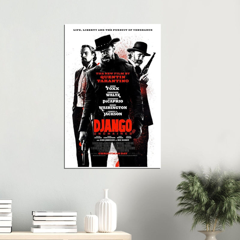 Django Unchained - Quentin Tarantino - Movie Poster - US Version