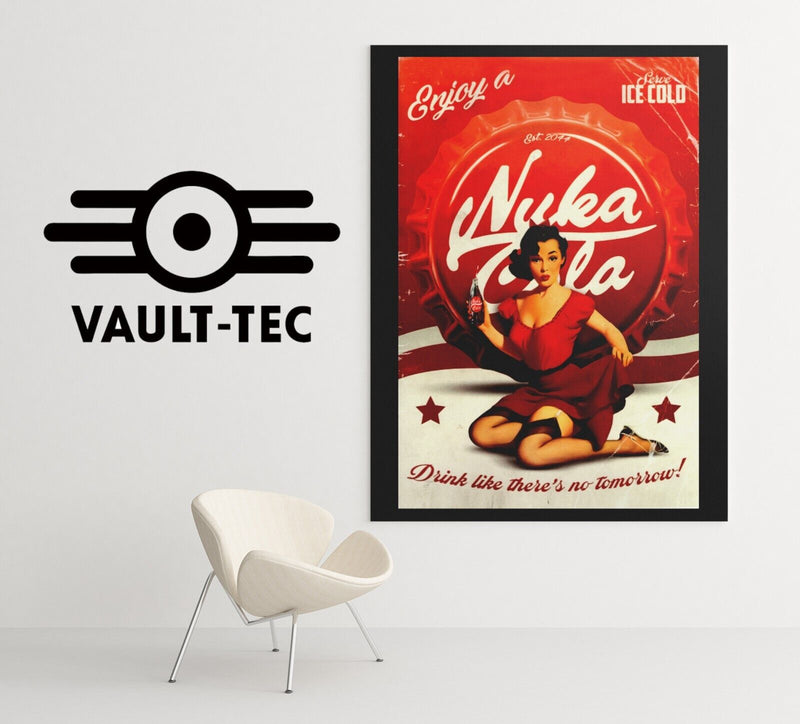 Fallout Poster Enjoy A Nuka Cola Pin Up Video Game Poster Gaming Fallout