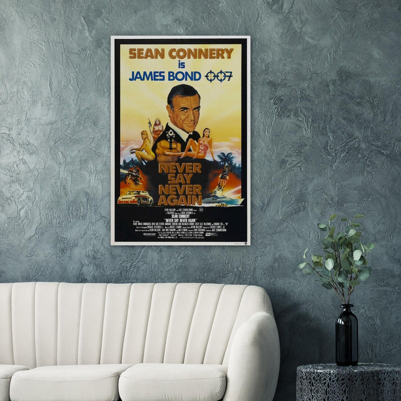 Never Say Never Again - James Bond 007 Movie Poster - Sean Connery - Version #2