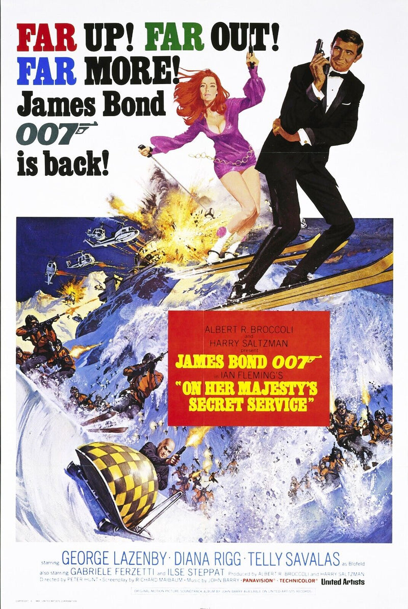 On Her Majesty's Secret Service - James Bond 007 Movie Poster - US Version #1