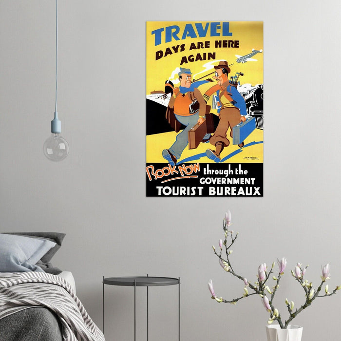 New Zealand - Tourist Bureaux- Vintage Travel Poster