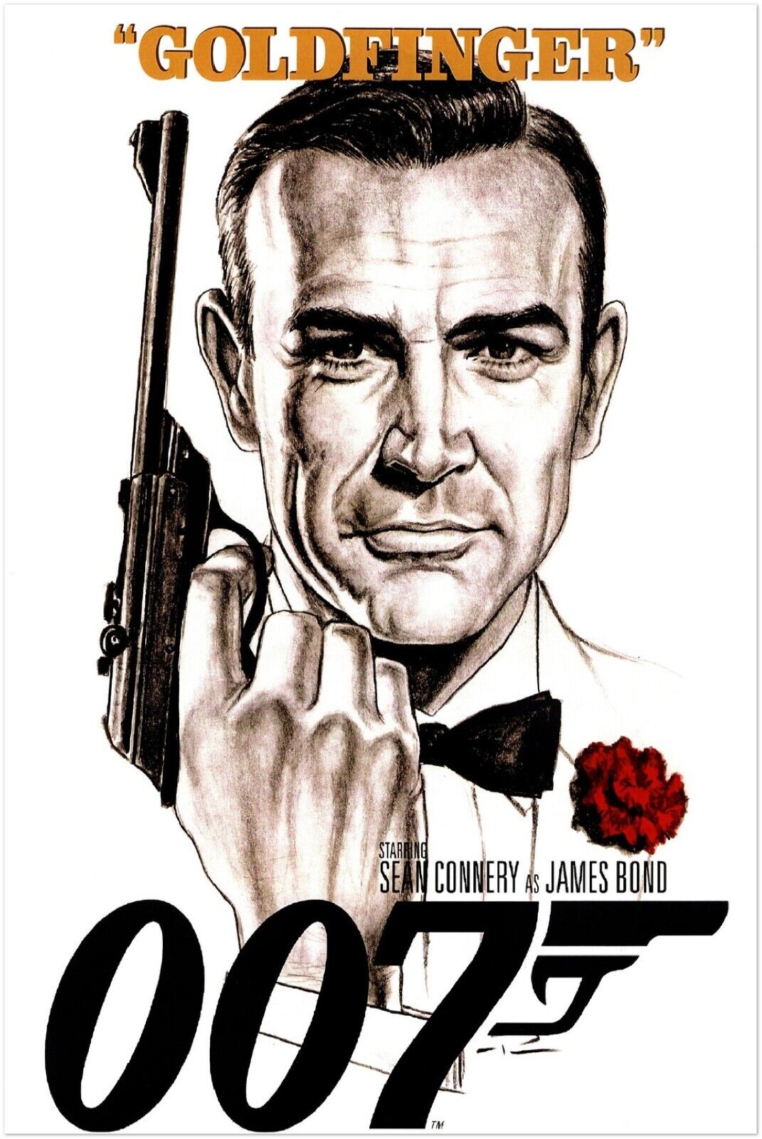 Goldfinger- James Bond 007 Movie Poster - Sean Connery - US Version