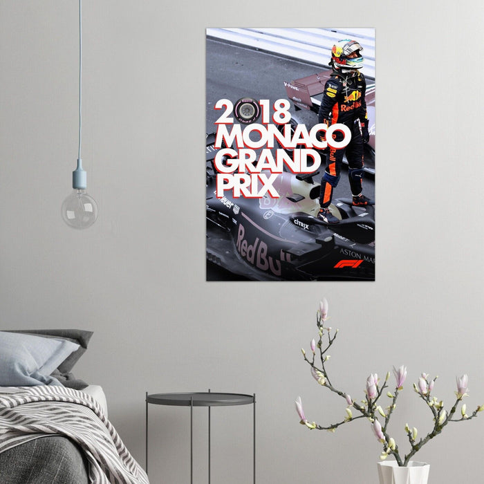 Monaco Grand Prix 2018 - Vintage Racing Travel Poster - Auto Posters