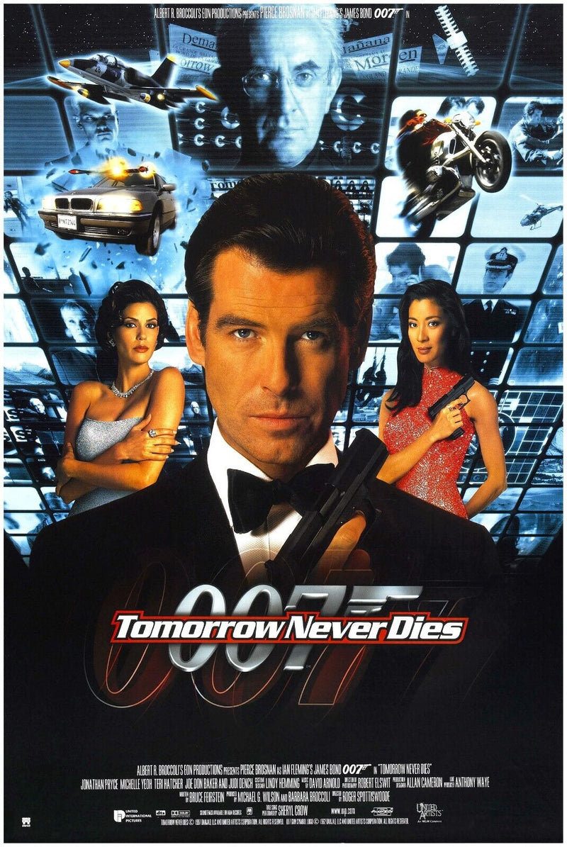 Tomorrow Never Dies - James Bond 007 Movie Poster - Pierce Brosnan - US Version