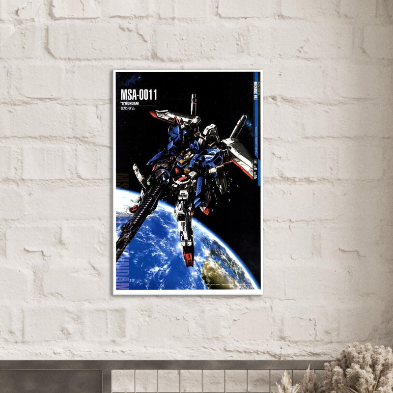 S Gundam - MSA-0011 - Gundam Mechanical Poster - Japanese Anime Poster