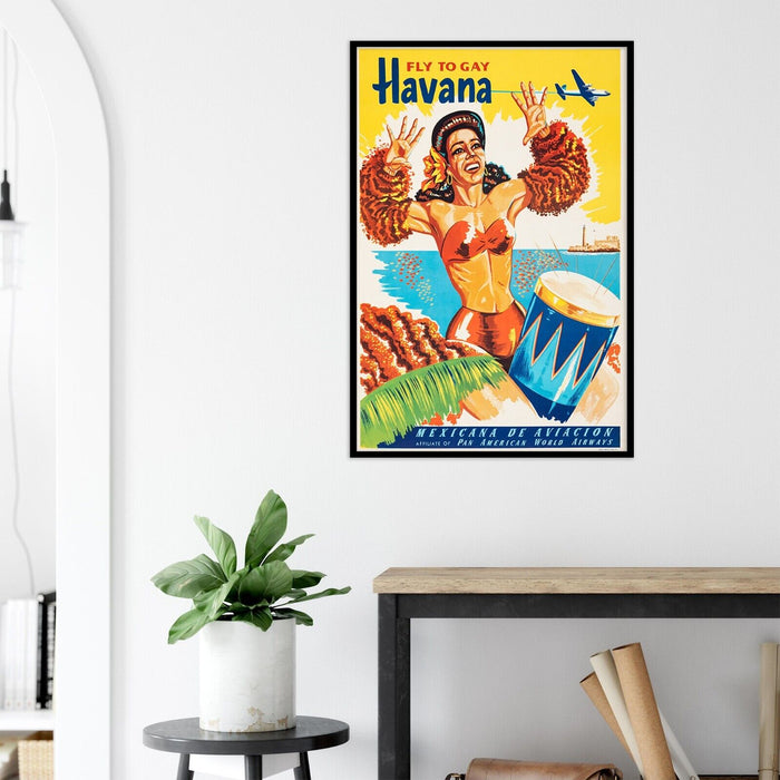 Pan American Airlines - Pan Am - Havana - Cuba - 1960s - Vintage Travel Poster