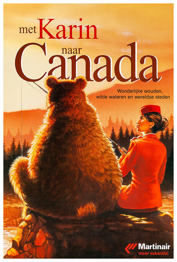 Martinair - Dutch Airline - Canada - 2000 - Vintage Travel Poster