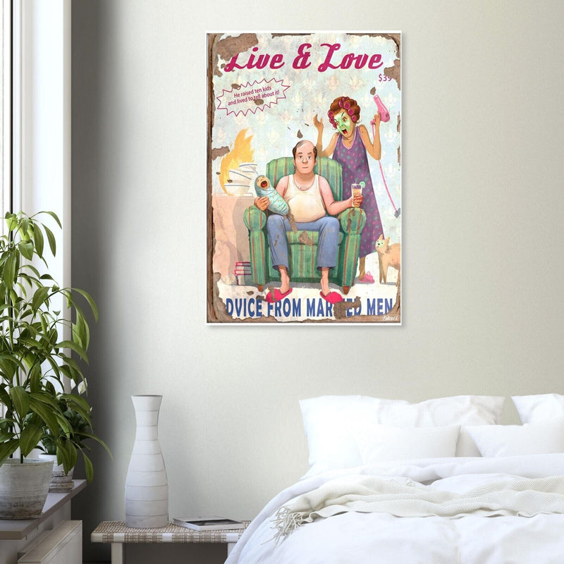 Live & Love - Advice from Married Men - Fallout 4 Poster