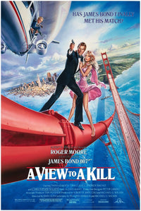 A View to a Kill - James Bond 007 Movie Poster - Roger Moore - US Version #2