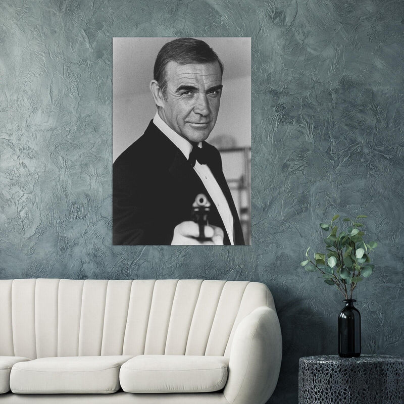 James Bond 007 Poster - Sean Connery - Gun Print