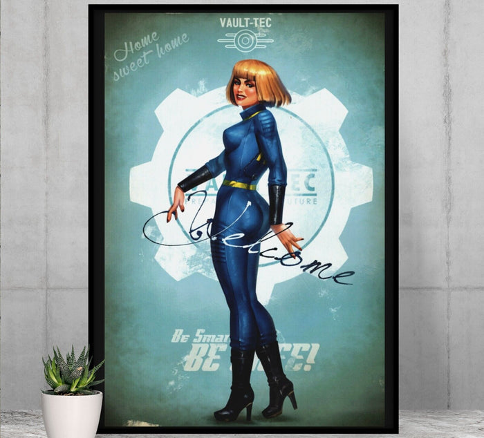 Fallout Poster Vault Tech Home Video Game Poster Gaming Fallout