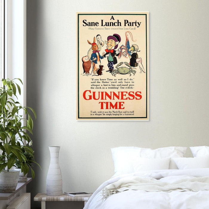 Guinness Time - Vintage Advertising Poster - Beer and Wine Print