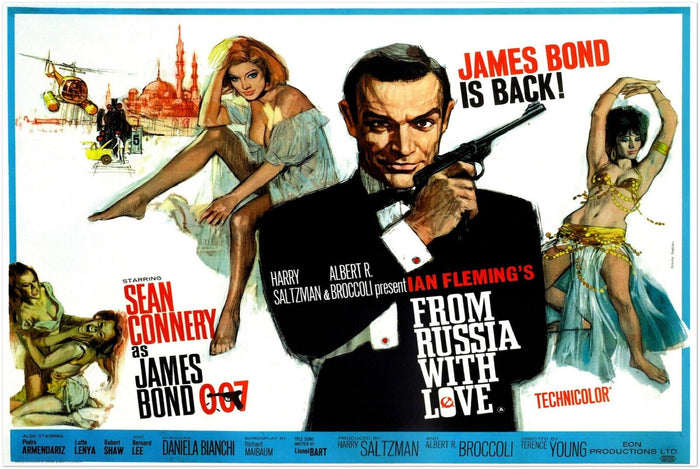 From Russia with Love - James Bond 007 Movie Poster - Sean Connery - US Ver #2