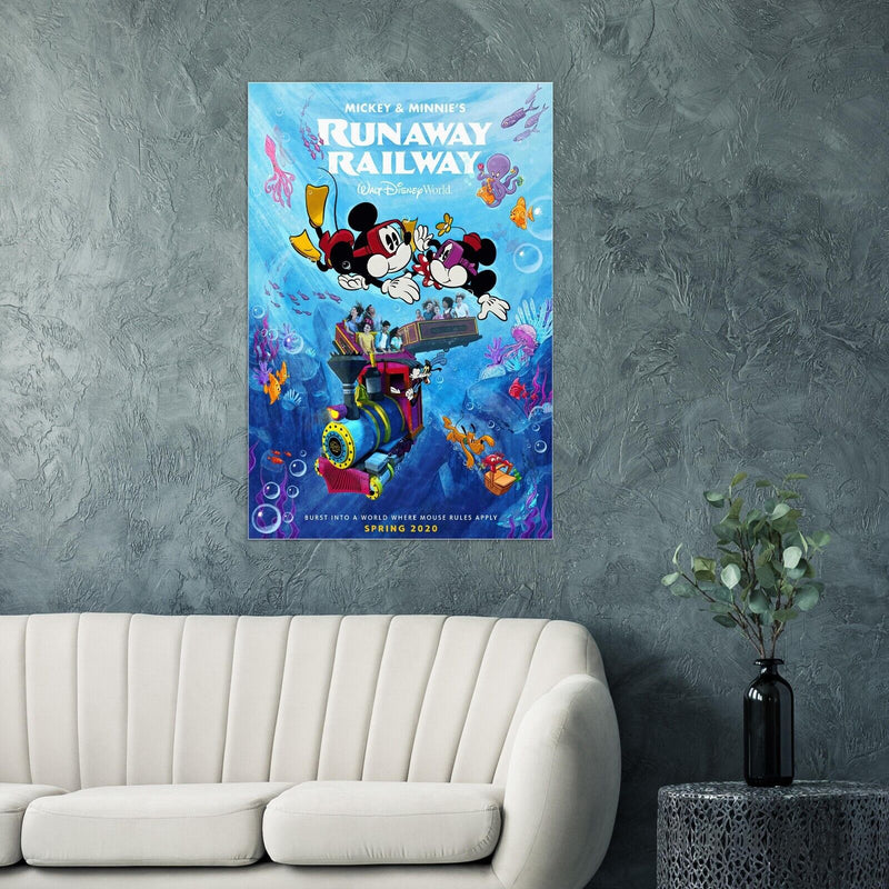 Disney Attraction Poster - Runway Railway Hollywood Studios