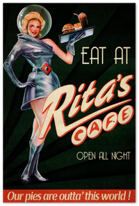 Fallout Poster Rita's Cafe Video Game Poster Gaming Fallout