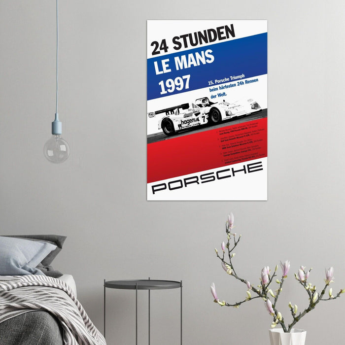 24 Stunden Le Mans - 1997 - Vintage Auto Racing Poster