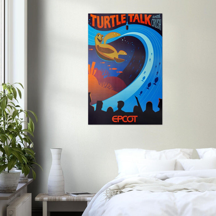 Disney Epcot Center Attraction Poster - Turtle Talk - Disney World D23