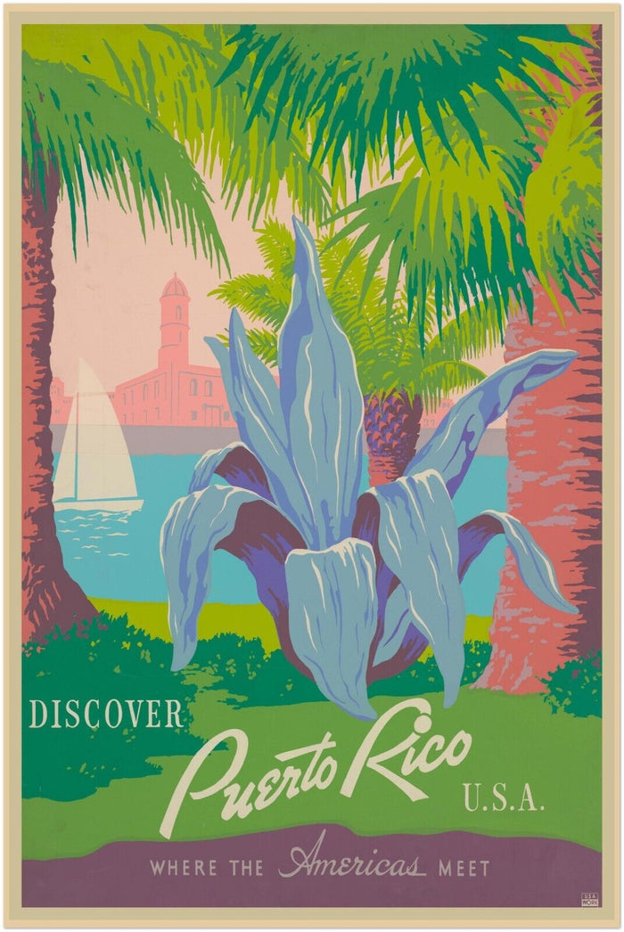 Puerto Rico - US WPA Vintage Travel Poster