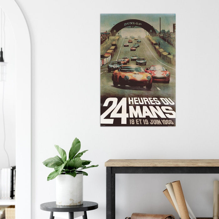 Le Mans 24 Heures 1966 - Vintage Auto Racing Poster