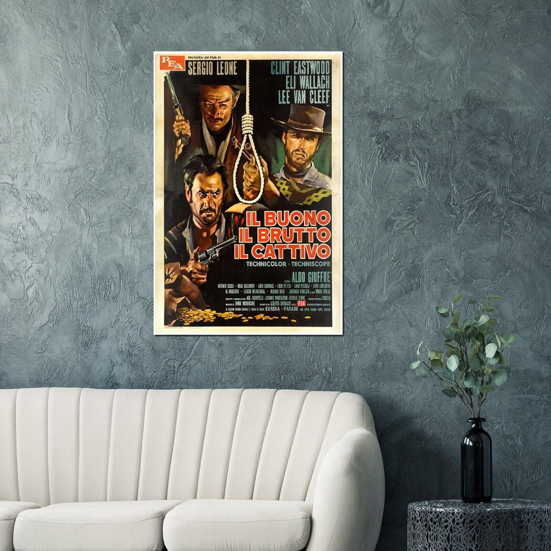 Good The Bad and The Ugly - Italian Version #3 - Clint Eastwood - Movie Poster