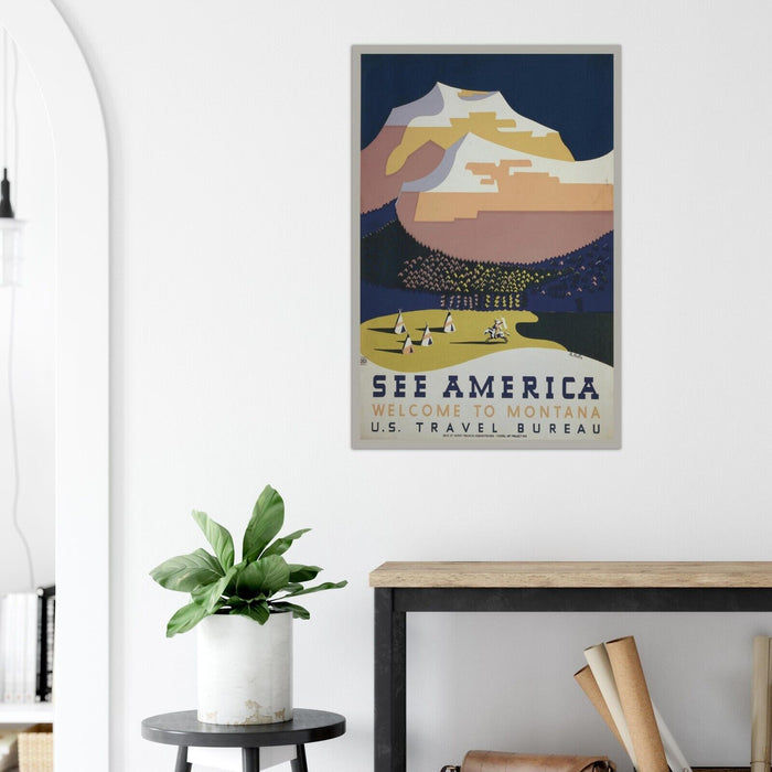 See America - Montana #1  - Vintage National Park Service Poster