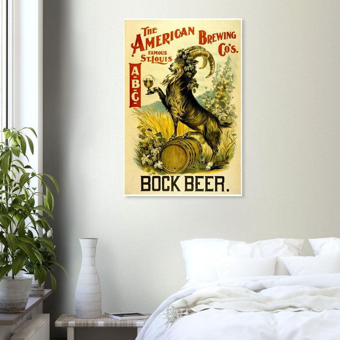 American Brewing Company - Bock Beer - Vintage Advertising Poster