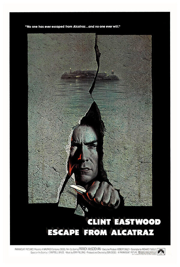 Escape from Alcatraz - Clint Eastwood - Movie Poster - US Version